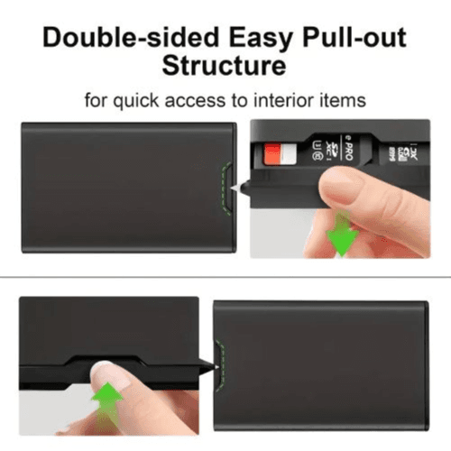 MULTI-FUNCATION MEMORY CAERD STORAGE BOX (DC553B) (Black)
