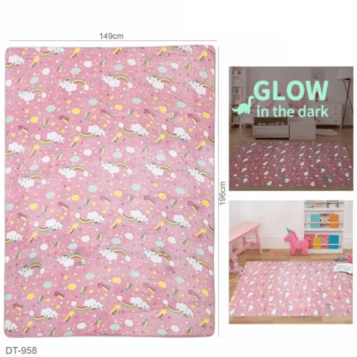Luminous Bedside Rug Glow in the dark carpet “DT-958”