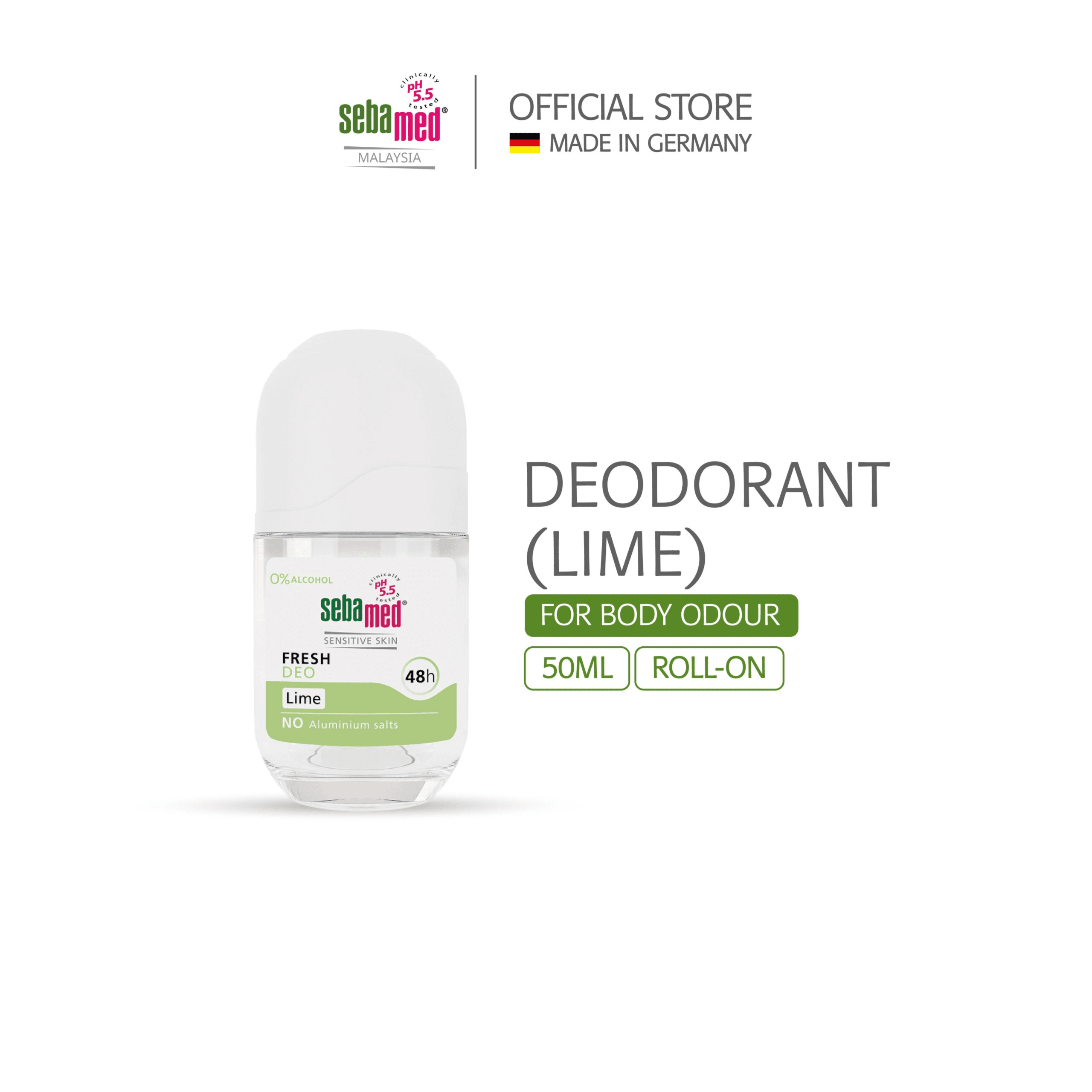 Sebamed Fresh Deodorant Roll on lime No Aluminium 50ml