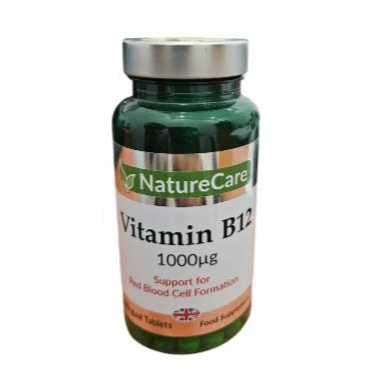 Naturecare Vitamin B12 1000μg 60 Sublingual tablets