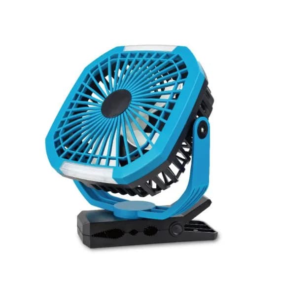 STARGOLD Rechargeable Rotation USB Office Desk Fan, SG-4039 BLUE