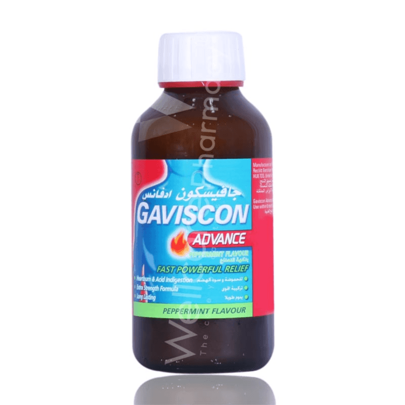 Gaviscon Advance Peppermint Flavour Syrup 300Ml