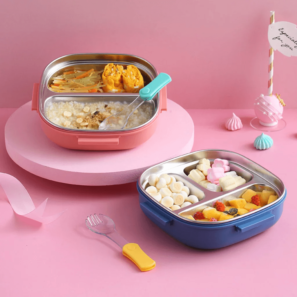 304 Stainless Steel Lunch Box (Blue)