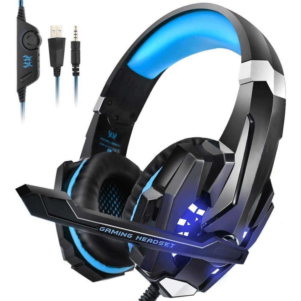 Kotion Each G9000 Wired Over Ear Gaming Headphones Blue