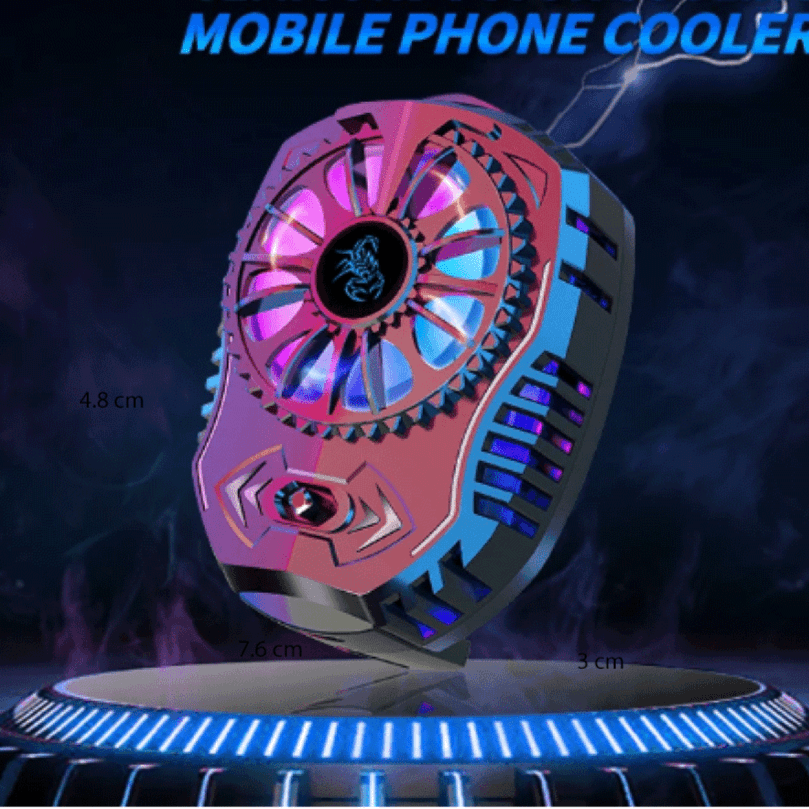 Coolcold Smartphone Cooling Fan RGB - G4 - Black