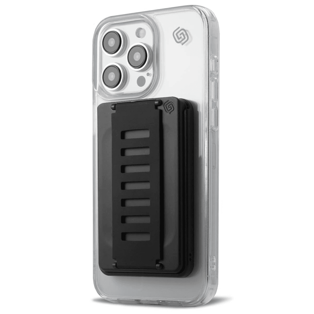 مسكة و بوك Grip2u المغناطيسية / تدعم MagSafe / يسع 3 بطاقات / اسود