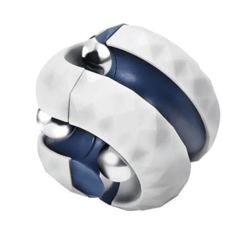 Anti-stress orbital ball toy for kids and adults (White)