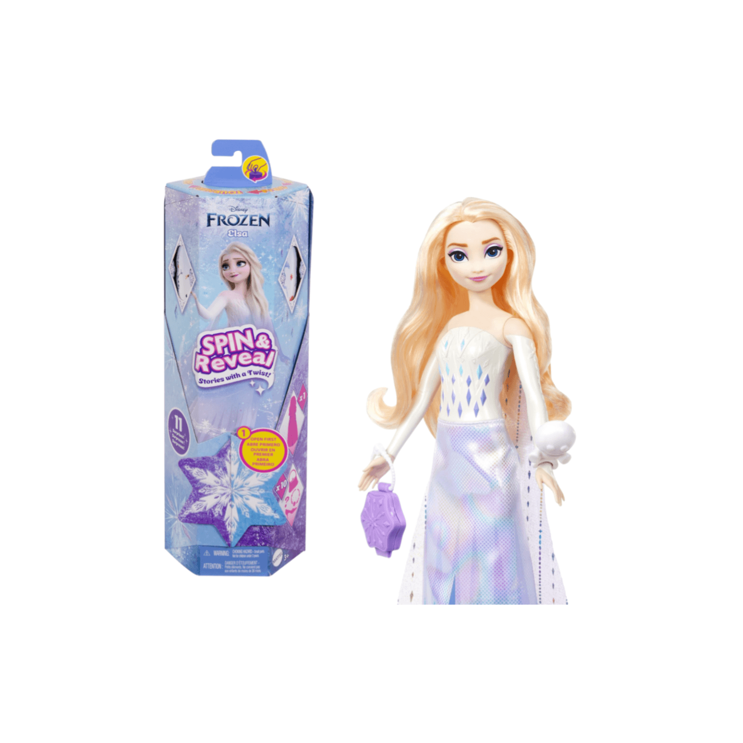 Mattel Disney Frozen Fashion Dolls Elsa Spin & Reveal