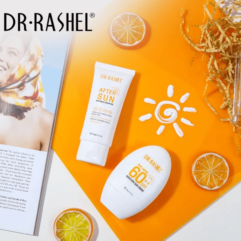 مجموعة دكتور راشيل المضادة للشيخوخة بعامل حماية من الشمس 60++ SPF - مجموعة من قطعتين