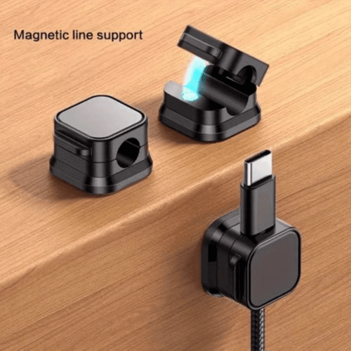 10-Pack Magnetic Cable Clips Organizer Set (White)