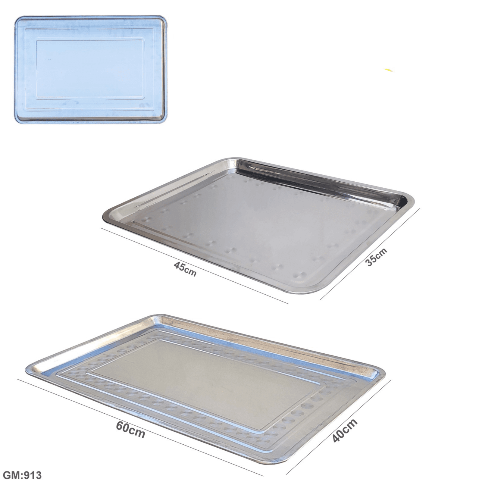 Stainless Steel Serving Tray1Pcs"913"