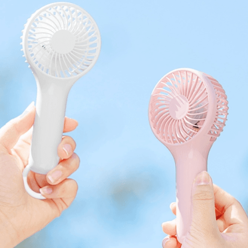 Portable Rechargeable Handheld Cooling Fan S13 Pink