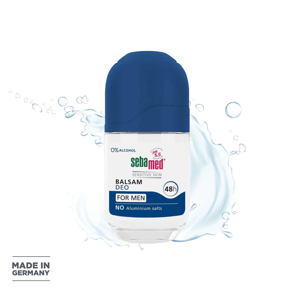 Sebamed Balsam Deodorant Roll on for Men No Aluminium & 0% Alcohol  50ml