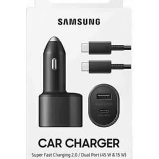 DUAL PORT SAMSUNG CAR CHARGER 60W WITH C TO C CABLE