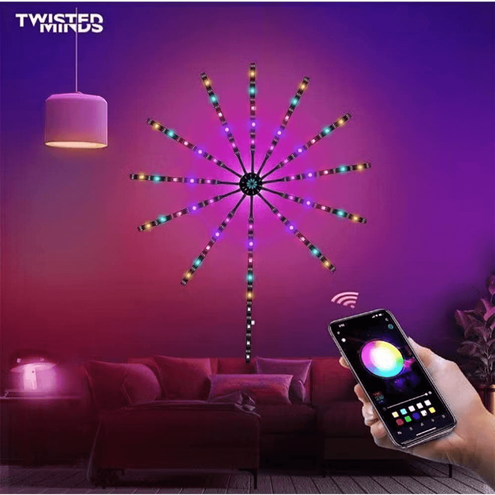 Twisted Minds Firework LED RGB Music Lights,3m Height, | TM-FW-LED