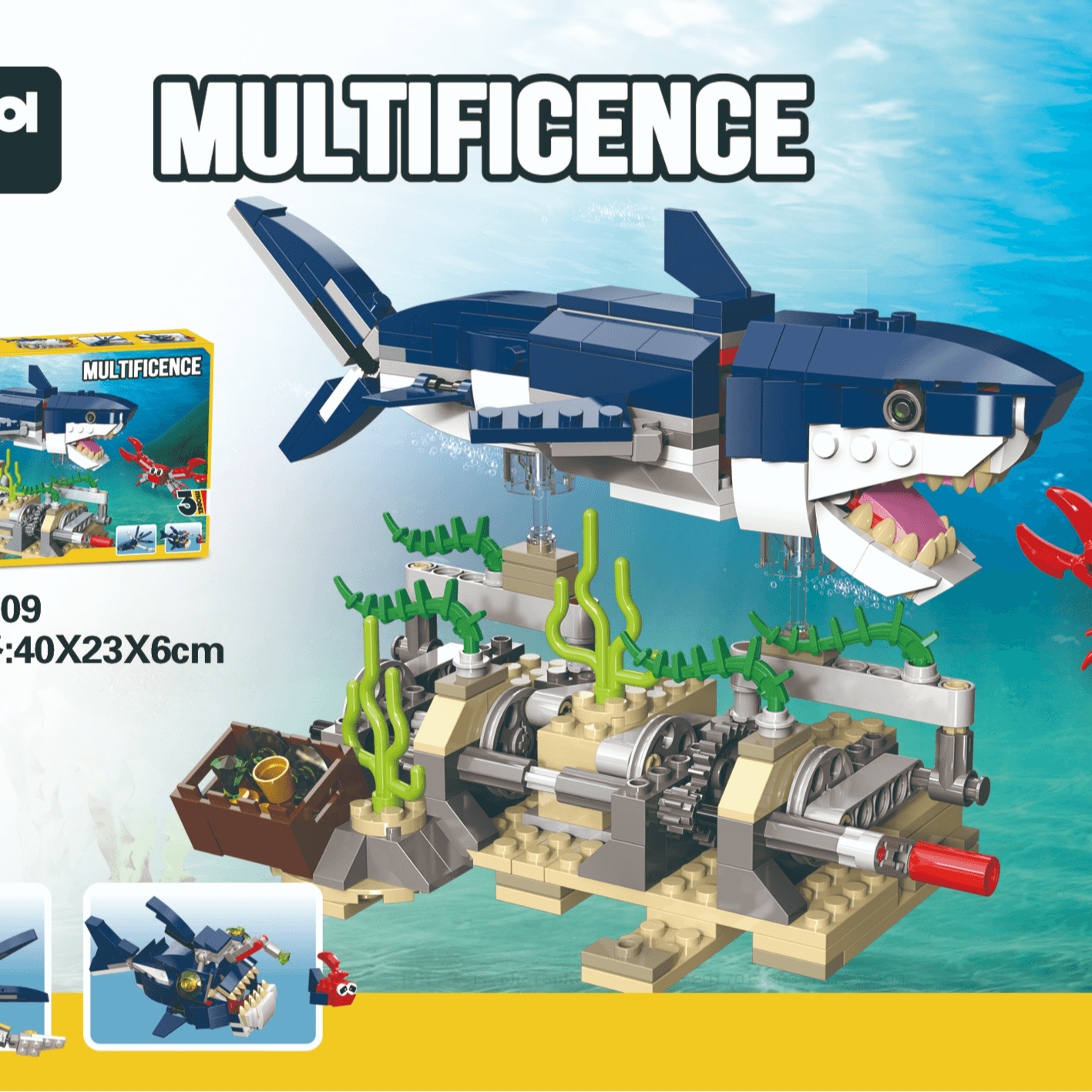 Undersea Creatures / Sea & Ocean Fantastic Group (3 shapes in 1)