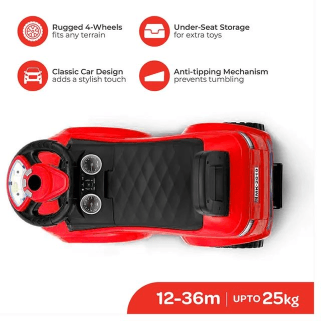 Moon - Zippy Baby Sports Car - Red