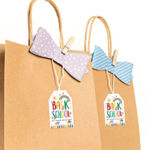 50-Pack Back to School Gift Tags with Twine