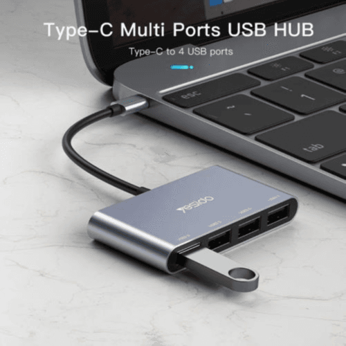YESIDO - HUB ADAPTER TYPE-C 4USB (HB-13) 