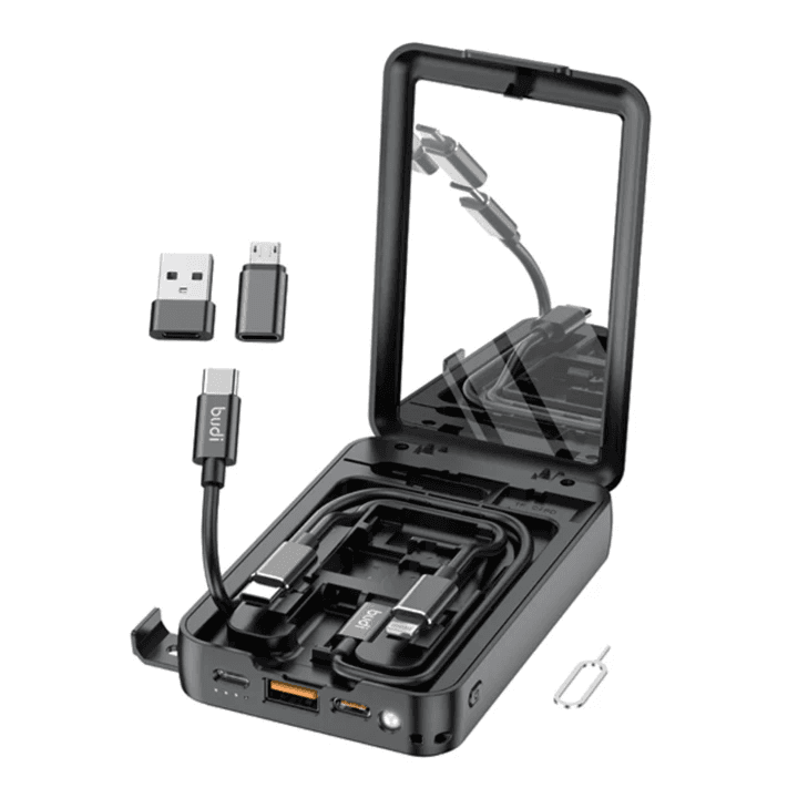 Budi - 10000mAh 12 in 1 Multi-Functional Fast Charging Power Bank Box - PB515KB