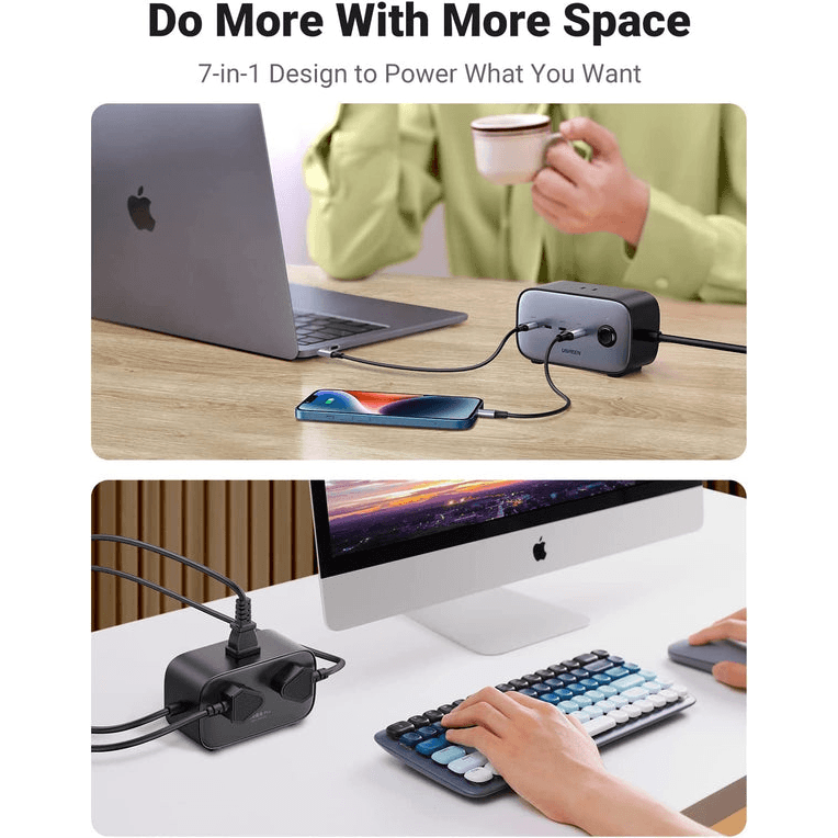 UGREEN 100W USB C GaN Charging Station-7 Ports Desktop Charger