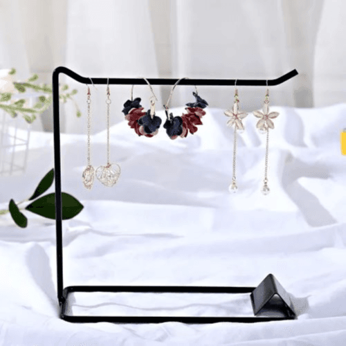 1Rack Desktop Jewelry Hanging Holder (Black)