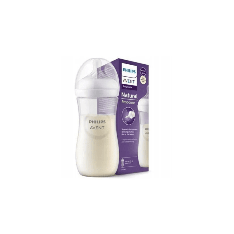 Avent Natural Response Plastic Baby bottle 3m+ ref-SCY906/01 330ml 