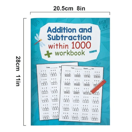 32 Pages Math Practice Workbook