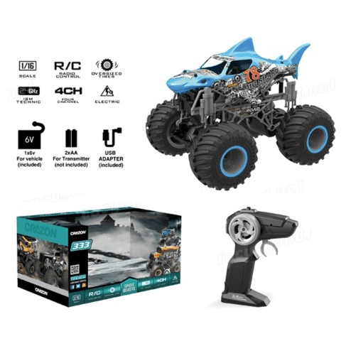 Crazon Remote Control 2.4G Scale 1:16 Oversize Cross Road Vehicle - 333-19164B