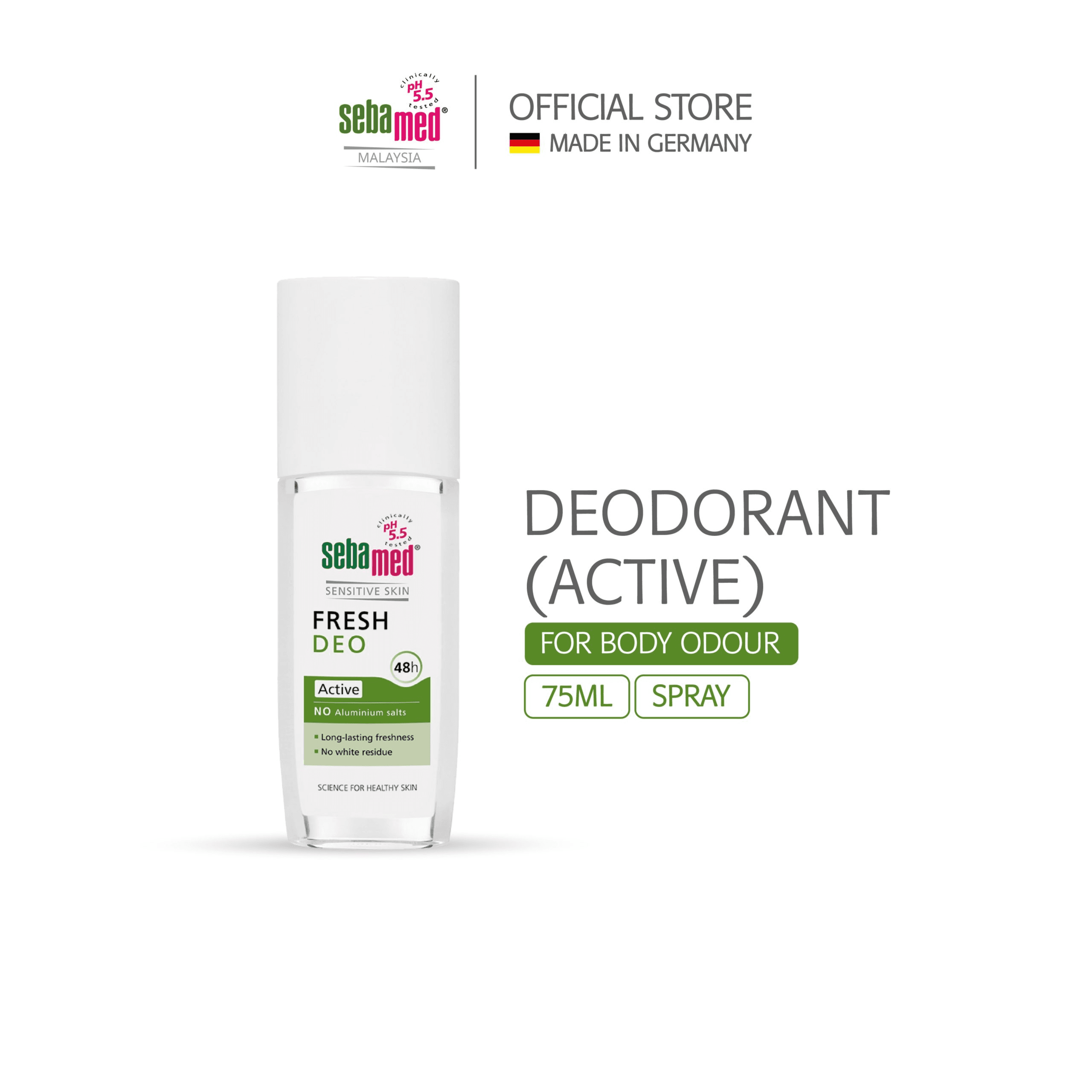 Sebamed Fresh Deodorant Spray Active No Aluminium 75Ml