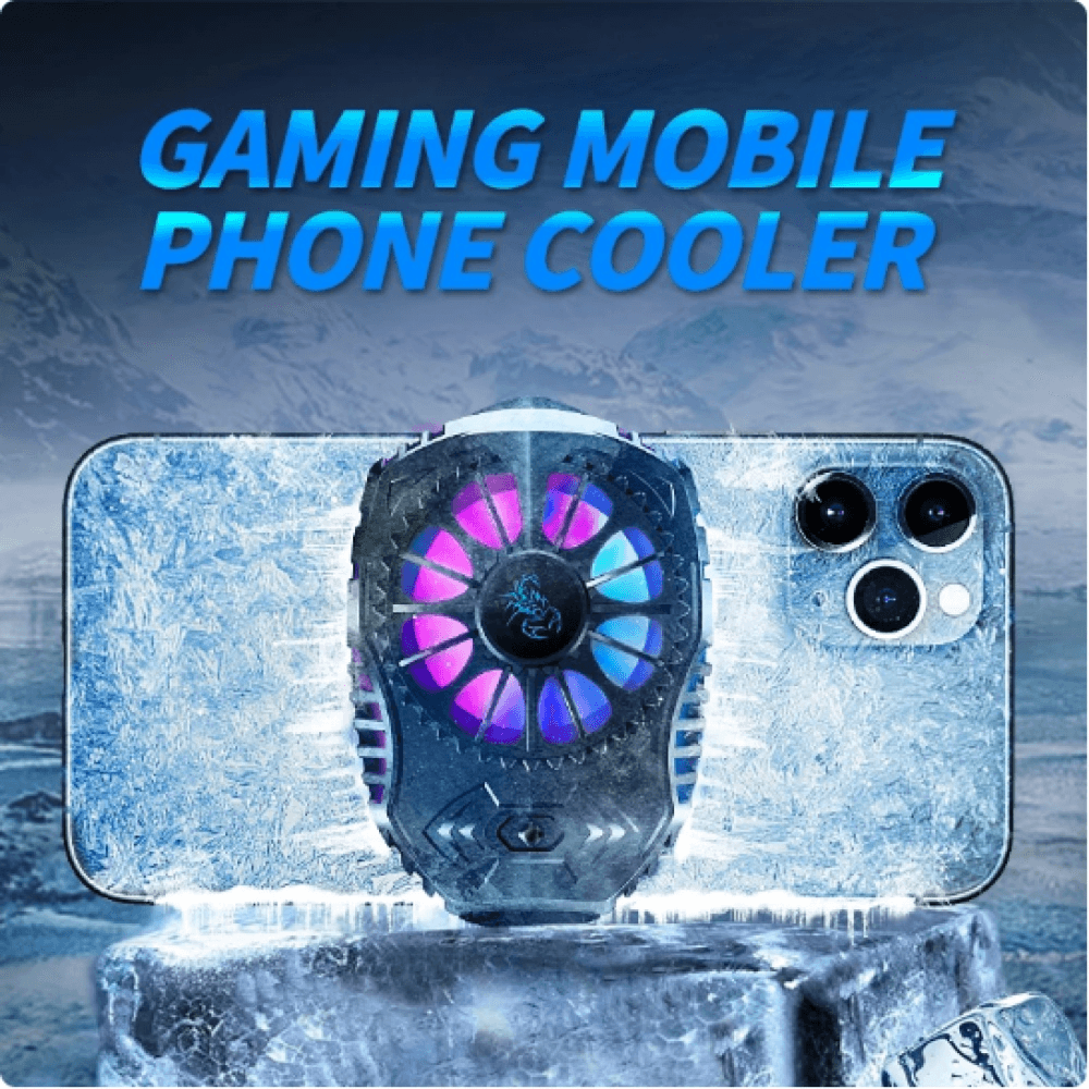 Coolcold Smartphone Cooling Fan RGB - G4 - Black