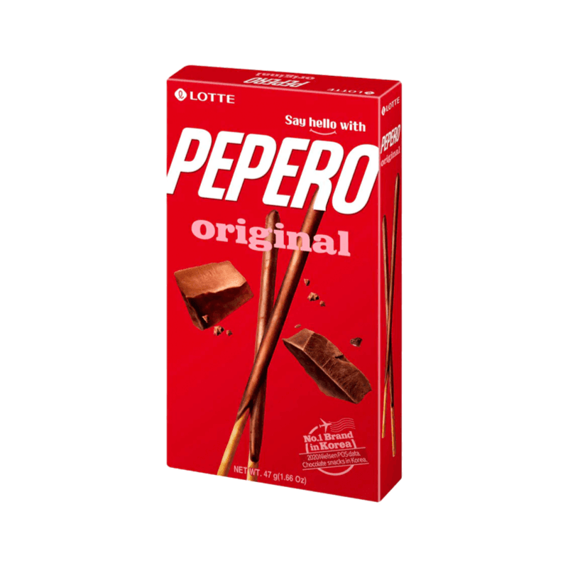 Lotte Pepero Original Chocolate Stick Biscuit, 47g