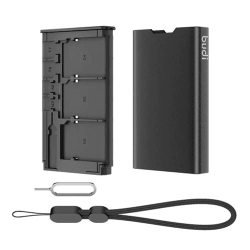 MULTI-FUNCATION MEMORY CAERD STORAGE BOX (DC553B) (Black)