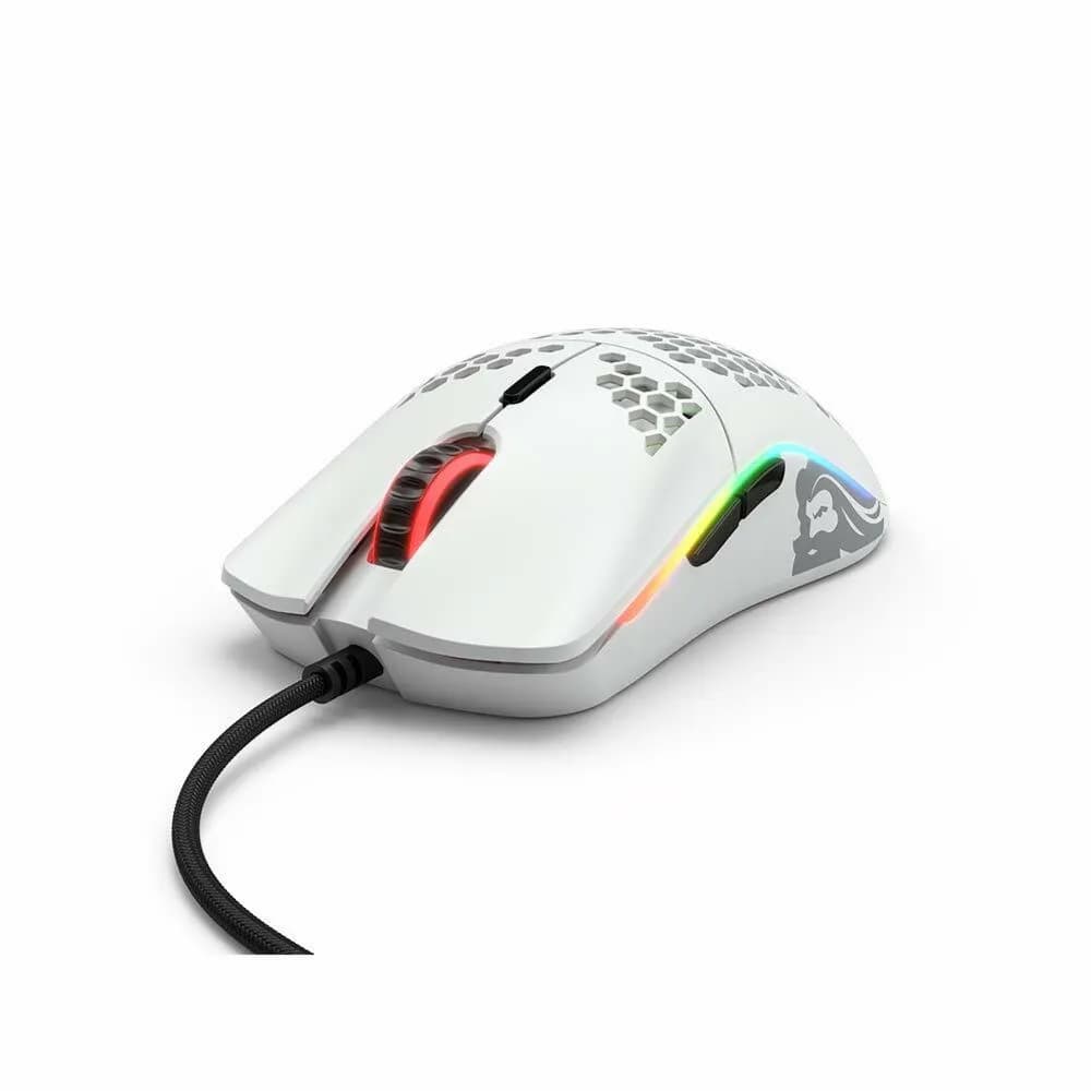 Glorious Model O USB RGB Odin Gaming Mouse - Matte White-GO-WHITE