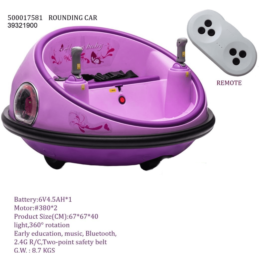 360 Degree Rotating Smart Car (Light & Sound,Bluetooth)- Purple