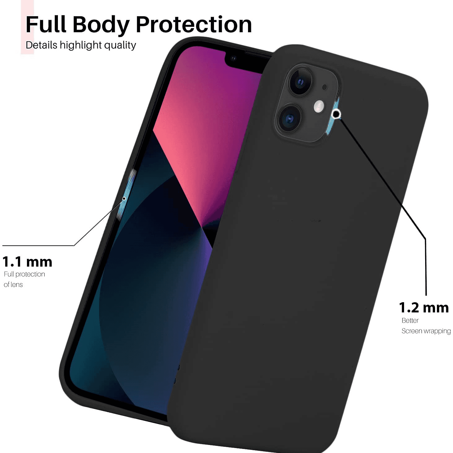 IPhone 14 Pro Max Silicone Case (Black)