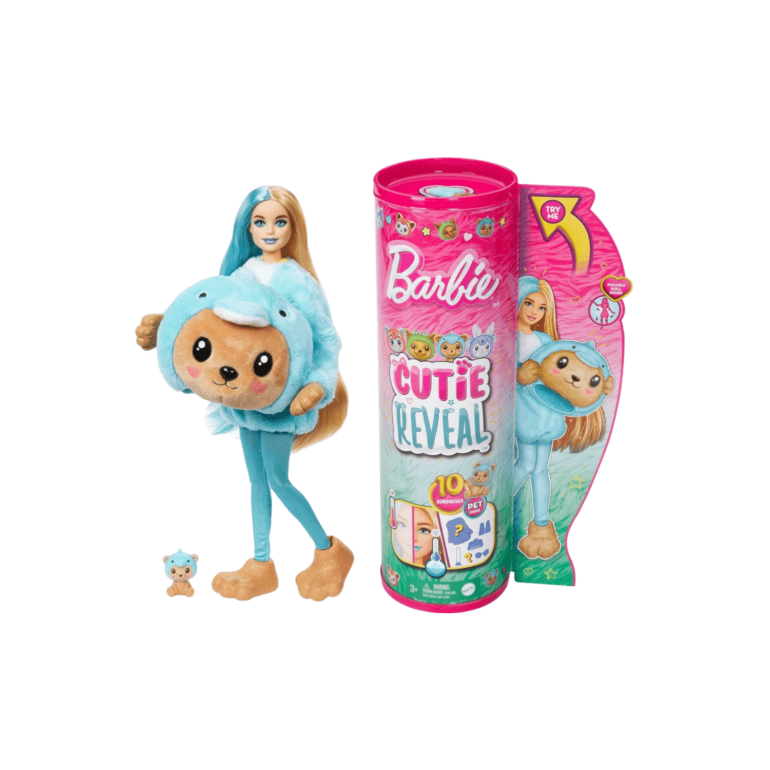Mattel Barbie Cutie Reveal Costume Cuties Series - Teddy Dolphin