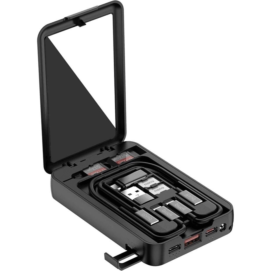 Budi - 10000mAh 12 in 1 Multi-Functional Fast Charging Power Bank Box - PB515KB