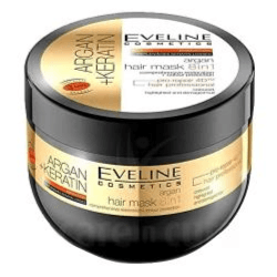 Eveline Argan hair mask 8in1 with keratin for highlighted & damaged hair 300ml  