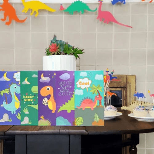 12 Pack Cute Dinosaur Pattern Candy Gift Bag