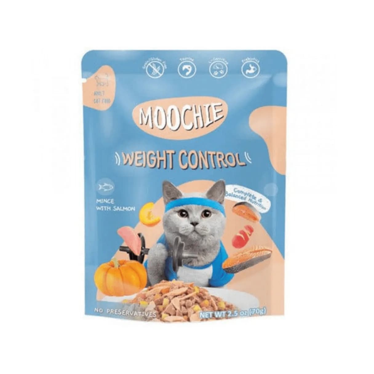 MOOCHIE MINCE WITH SALMON (WEIGHT CONTROL) 70G POUCH