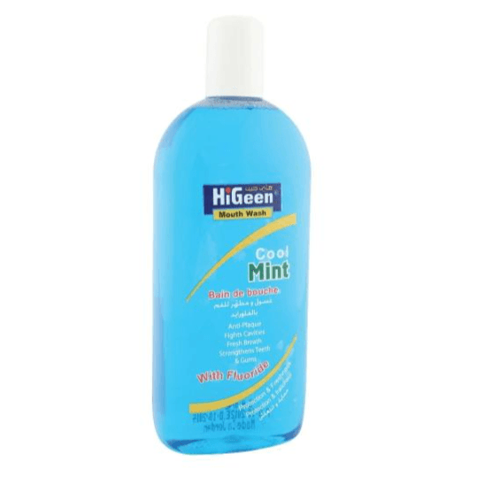 HiGeen Mouth wash Cool mint with fluoride 400ml