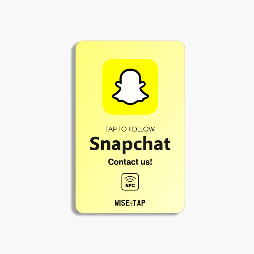 NFC Card for Snapchat follower& subscribe 