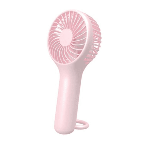 Portable Rechargeable Handheld Cooling Fan S13 Pink