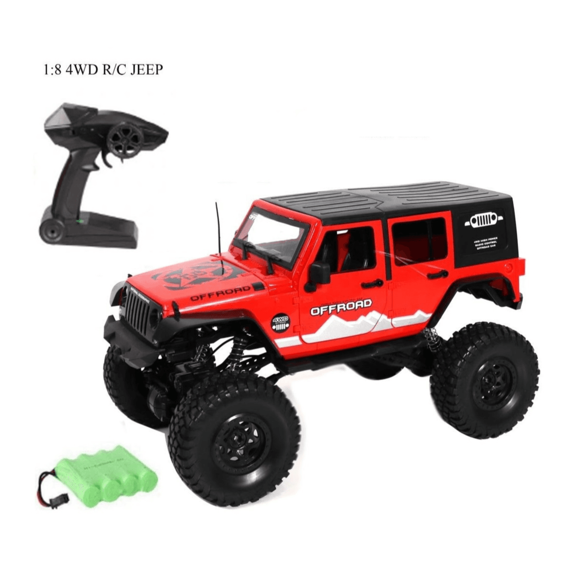 4*4 OFFROAD JEEP 2.4Ghz Version 1:8 Scale - 012