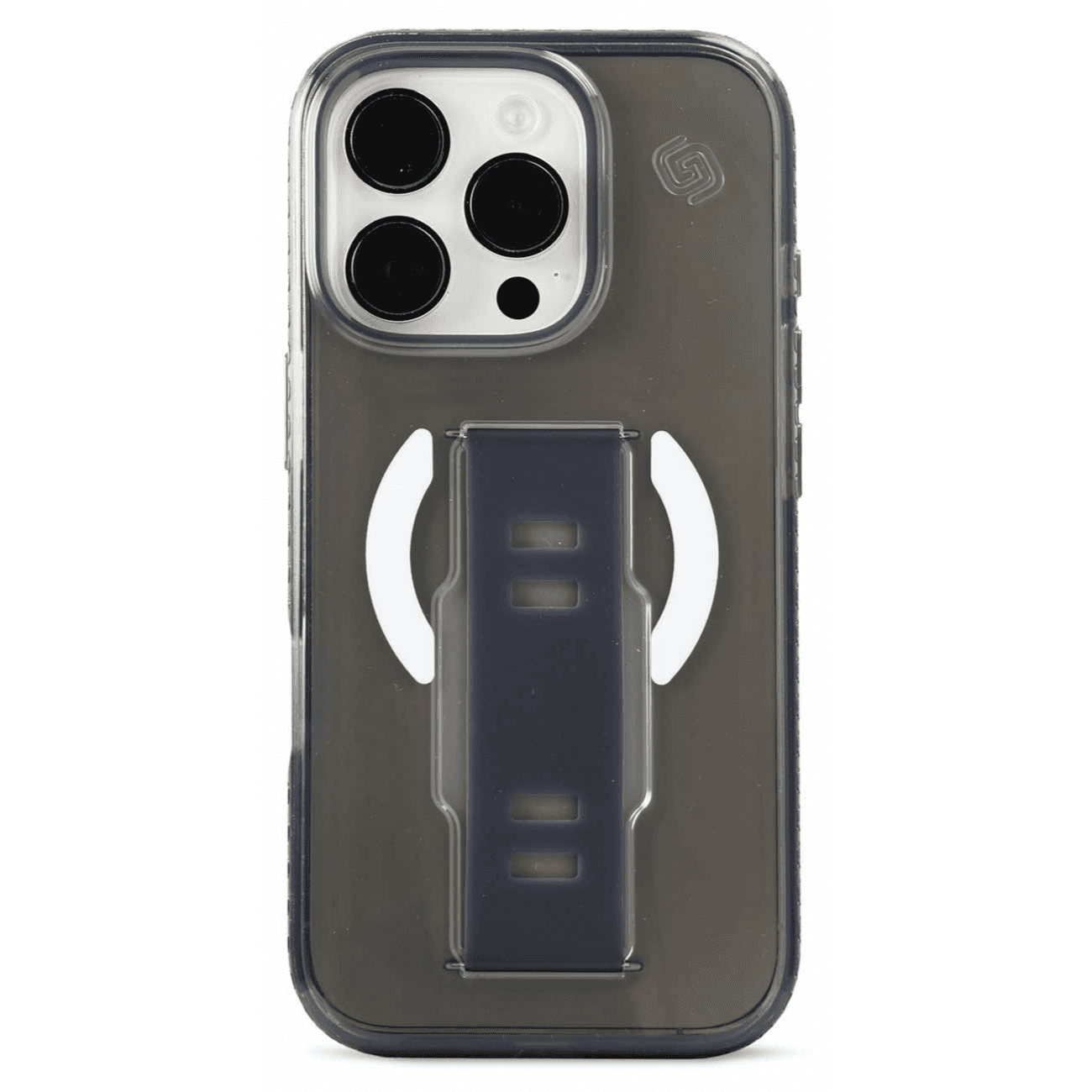 كفر Grip2u لايفون 16 برو ماكس / مع مسكة مدمجة / يدعم MagSafe / اصدار نحيف / لون Smoky