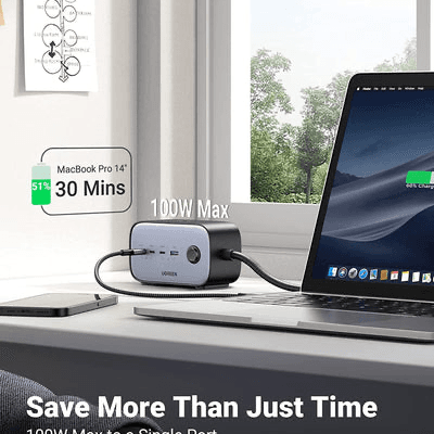 UGREEN 100W USB C GaN Charging Station-7 Ports Desktop Charger