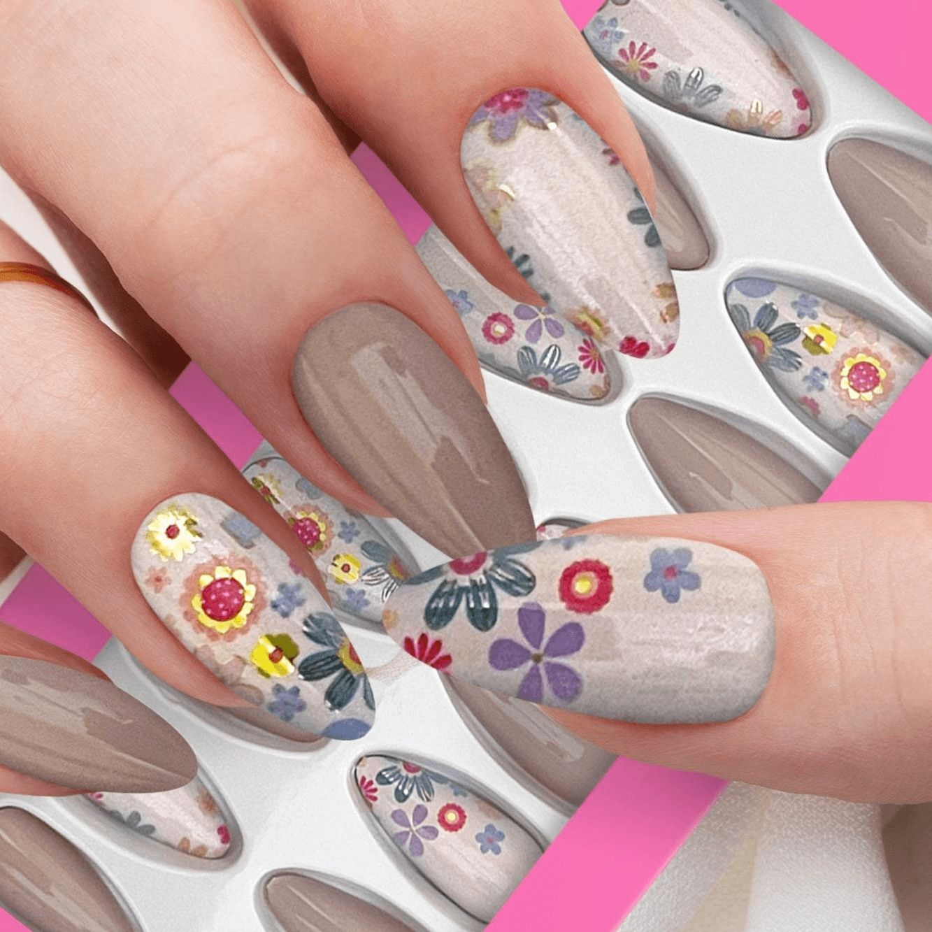 Cuty Nails Set: Nails with Jelly Tape B-3