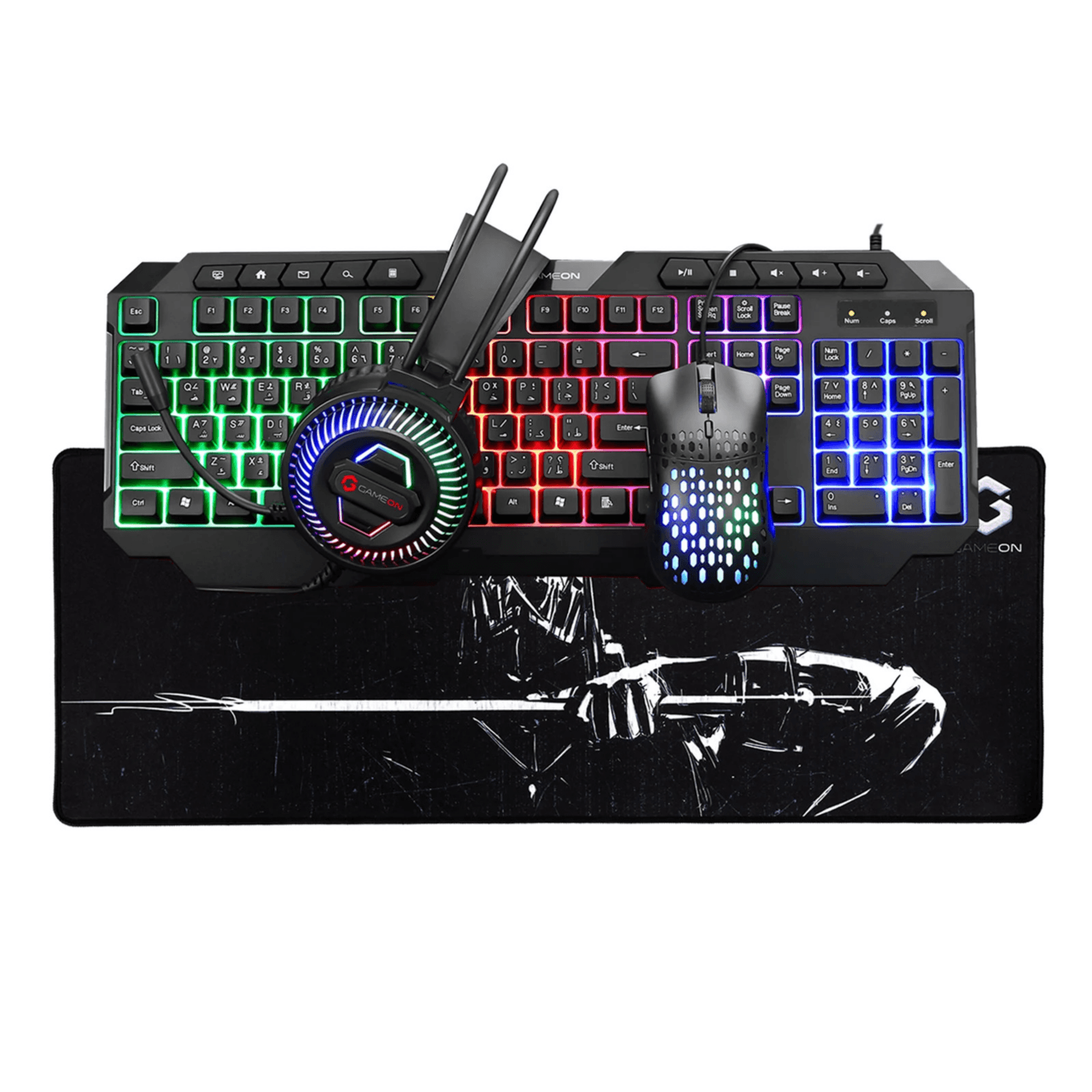 GAMEON CYPHER XL All-In-One Gaming Bundle (Keyboard, Headset, Mouse & Mousepad)-GO-CYPHER-XL