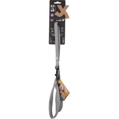 Ultimate fit small dog leash 160cm - 12mm grey